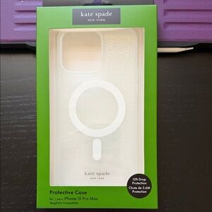 kate Spade White iPhone 15 Pro Max Case